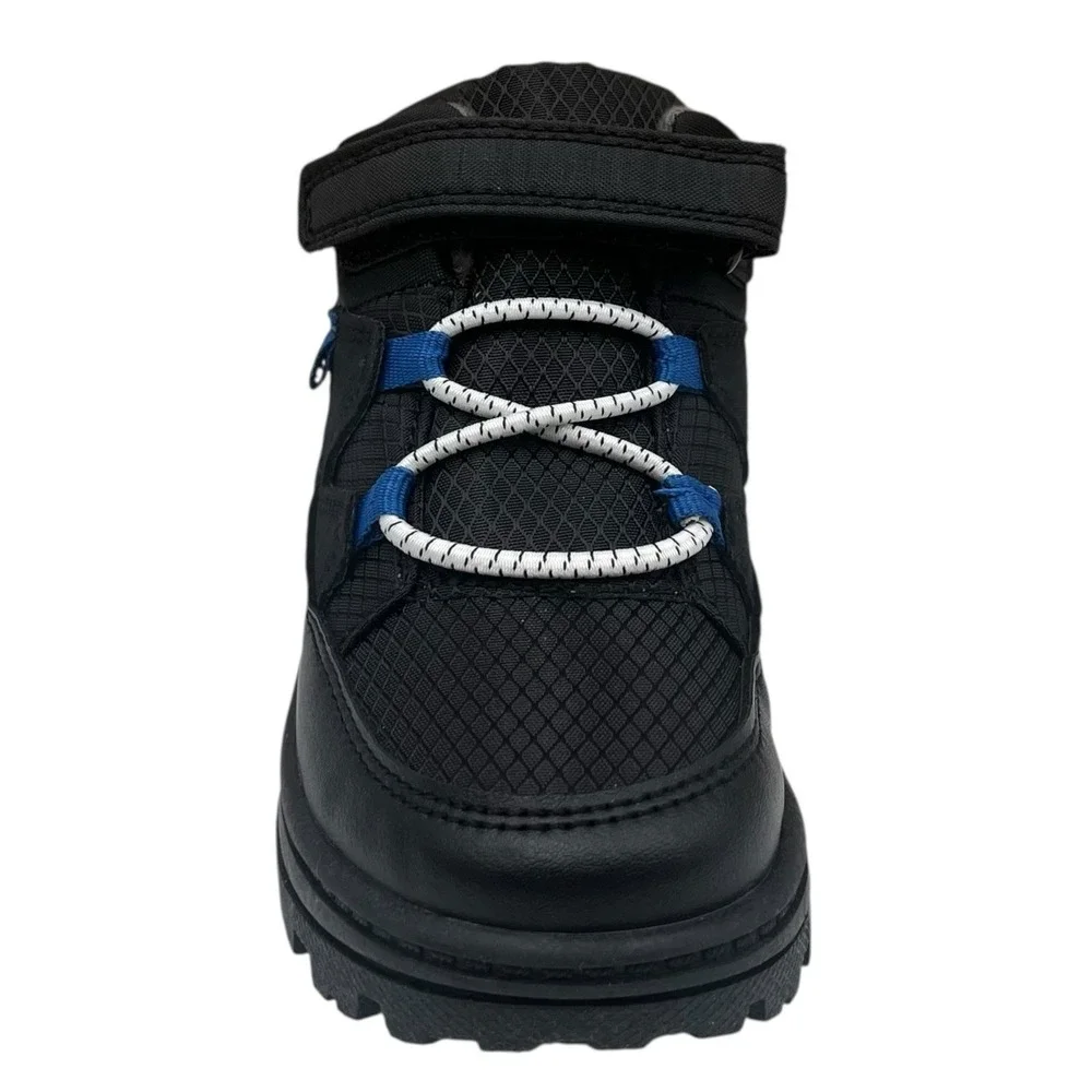Carter's Toddler Boys Slip-on Athletic Ankle Booties Size 10 Black Blue Gray
